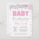Search for silver baby shower invitations Baby its cold outside