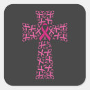 Search for breast cancer square stickers fighter
