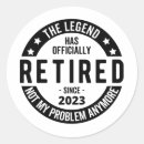 Search for legend stickers Retirement