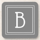 Recherche de motif gris dessous de verres Monogrammé