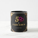Search for party birthday mugs Black and gold