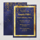 Search for midnight blue invitations Gold