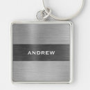 Search for silver monogram names keychains For him