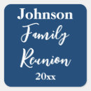 Search for reunion name stickers Script