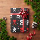 Search for skull and crossbones wrapping paper Scary