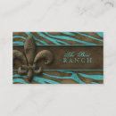 Search for fleur de lis business cards Blue