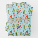Search for north pole christmas wrapping paper Blue