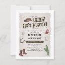Search for boots birthday invitations Boho