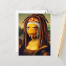 Search for mona lisa postcards Ai generated