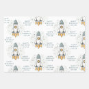 Search for rocket wrapping paper Boys birthday party