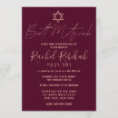 Search for rose gold and burgundy invitations Modern