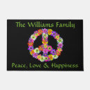 Search for peace sign doormats Yellow