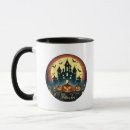 Search for jack o lantern designs mugs Haunted house