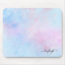 Recherche de licorne bleue tapis souris Rose