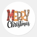Search for red leopard stickers Santa