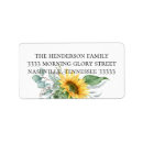 Search for sunflower birthday return address labels Elegant
