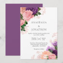 Search for peach and lavender wedding invitations Flowers
