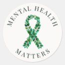 Search for depression ribbon stickers Mental health awareness