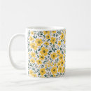 Search for yellow floral pattern mugs Daisy