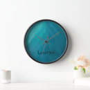 Search for blue glass clocks Teal