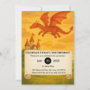 Search for red dragon birthday invitations For kids