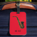 Recherche de saxophone bagages étiquettes Musicien