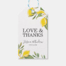 Search for lemon wedding favour tags Greenery