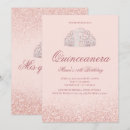Search for rose gold quinceanera invitations Mis quince años