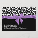 Search for purple leopard invitations Bow