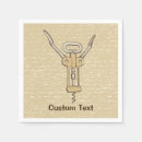 Search for wine bottle napkins Corkscrew