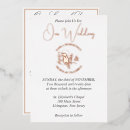 Recherche de gold foil mariage invitations Rose