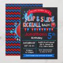 Search for water slide birthday invitations Slip and slide