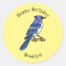 Search for blue cartoon bird stickers For kids