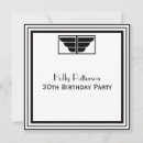 Search for vintage frame birthday invitations Black and white