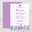 Recherche de violet mariage invitations Moderne