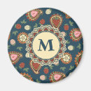 Search for red floral pattern magnets Green