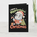 Search for hippo christmas cards Santa