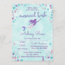 Search for purple mermaid birthday invitations Nautical