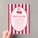 Recherche de rouge cerise invitations Future maman