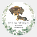 Search for dachshund birthday stickers Puppy