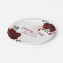 Search for burgundy paper plates Red
