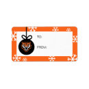 Search for winter sports return address labels Idaho state holiday design
