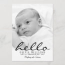 Search for hello birth announcement cards Girl