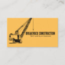 Search for construction crane business cards Builder