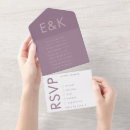 Recherche de purple mariage invitations Tout en un de