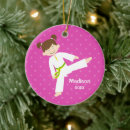 Search for girl karate ornaments Taekwondo
