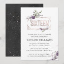 Search for grey sweet 16 invitations Modern sweet sixteen