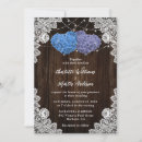 Search for purple lace wedding invitations Hydrangea