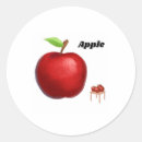 Recherche de pommes rouges autocollants Pomme rouge