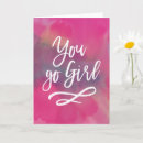 Search for you go girl cards Pink